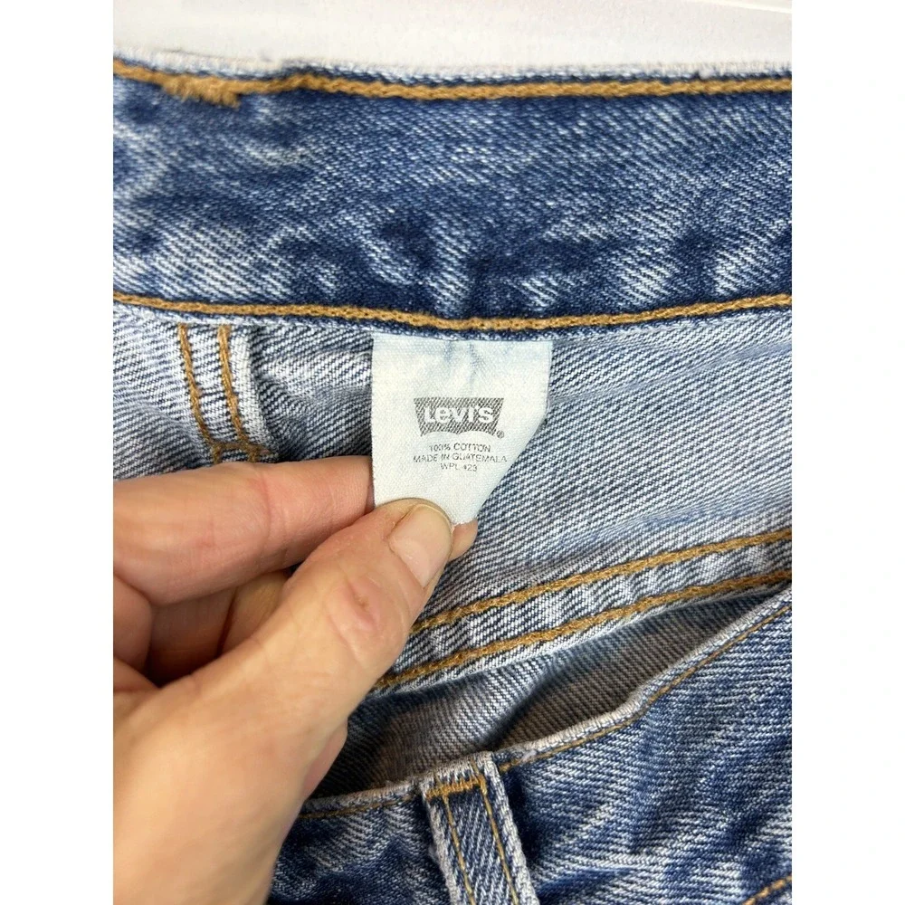 Vtg Levis 501 Jeans Mens 33x34 Med Wash Button Fly WPL 423 Cotton 31x33 Read